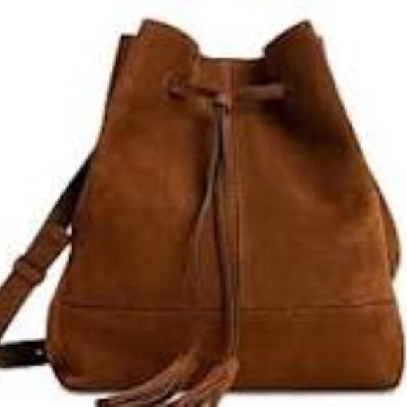 Gerard Darel Handbags - Gerard Darel Jane Suede Crossbody Bucket Bag